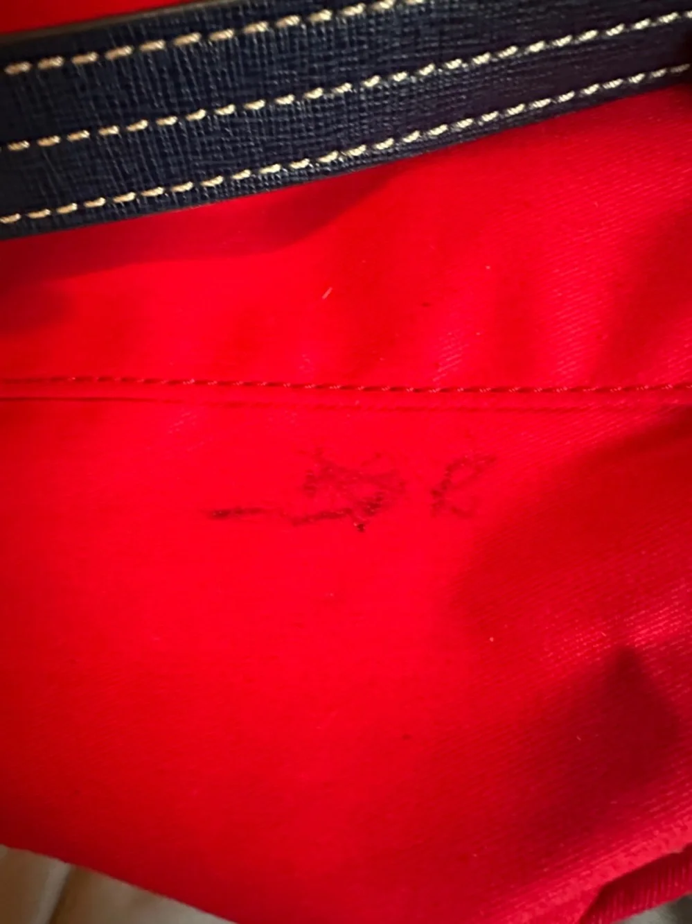 Dooney & Bourke Navy Leather Shoulder Bag - Picture 5 of 7